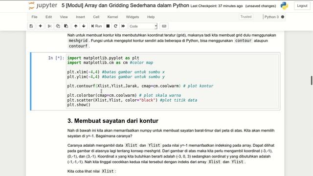 Praktikum Metode Komputasi : 5. Array dan Gridding Sederhana dalam Python смотреть онлайн