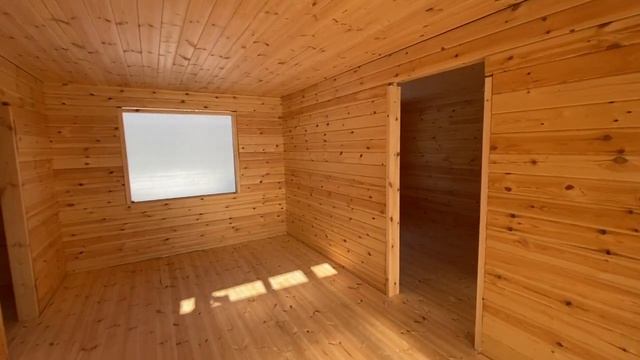 Внутренняя отделка одноэтажного дома из сухого профилированногобруса. смотреть онлайн