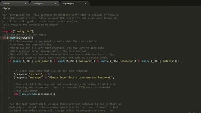 Android Application PHP MYSQL Server смотреть онлайн