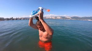 Тест. Полнолицевая маска для снорклинга EASYBREATH из decathlon