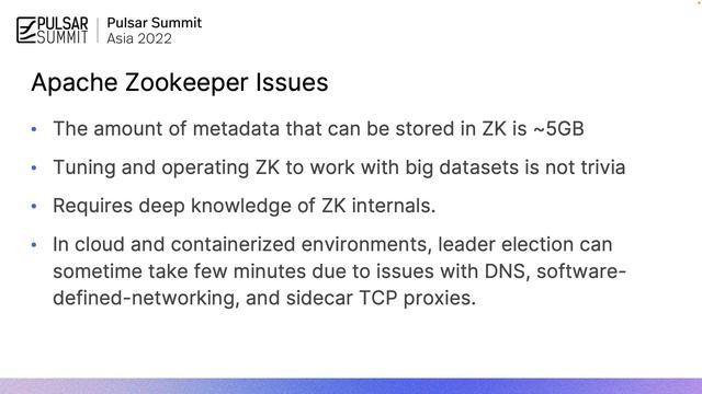 Towards a ZooKeeper-less Pulsar, etcd, etcd, etcd - Pulsar Summit Asia 2022 смотреть онлайн