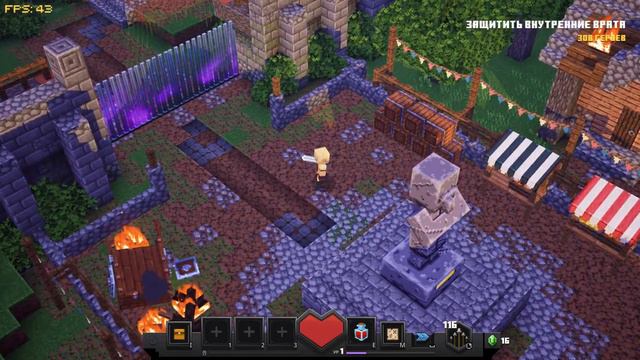 Прохождение Minecraft Dungeons ( серия 1 - побережье кальмаров 🦑 ). смотреть онлайн