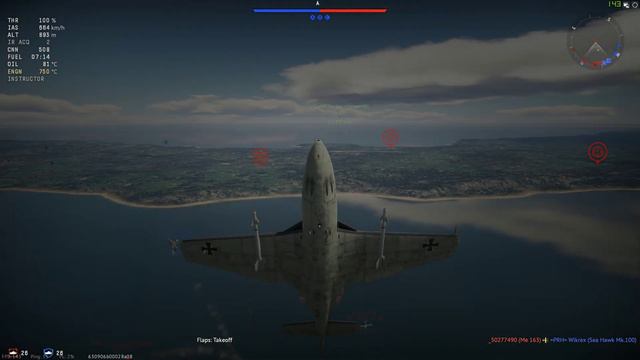 War Thunder | Sea Hawk Mk.100 Rope a' dope madness смотреть онлайн