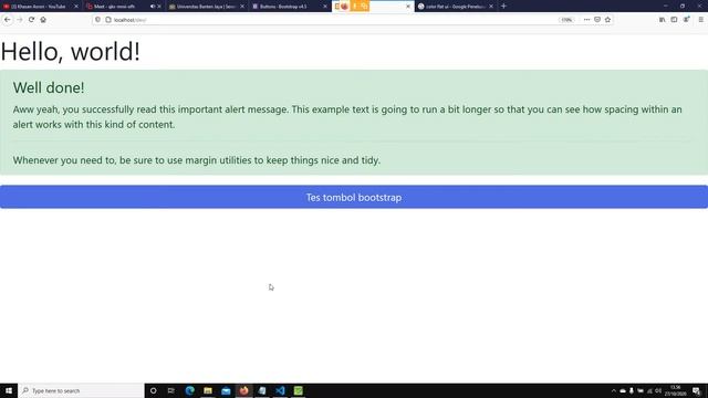 daring materi pemrograman web 2 integrasi bootstrap ke dalam php Universitas Banten Jaya смотреть онлайн