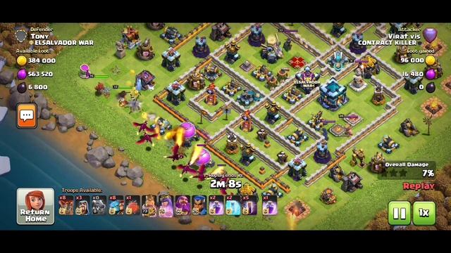 Dragon Attack With Bat Spell // Trophy Push // Easy Th13 Air Attack Strategy 2021 // Clash Of Clans смотреть онлайн