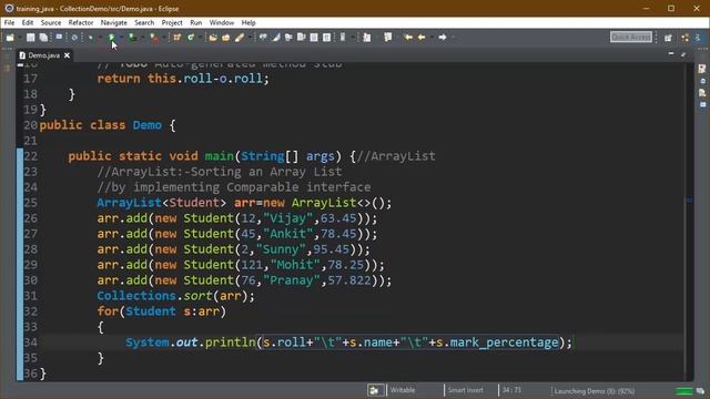 Sorting Arraylist in java(Collections Framework) Tutorial-30 (latest) 2020 смотреть онлайн