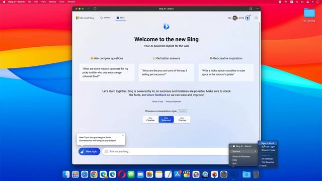 How to create a Mac or Windows App for the new Bing Chat in Microsoft Edge | For beginners | Bing A смотреть онлайн