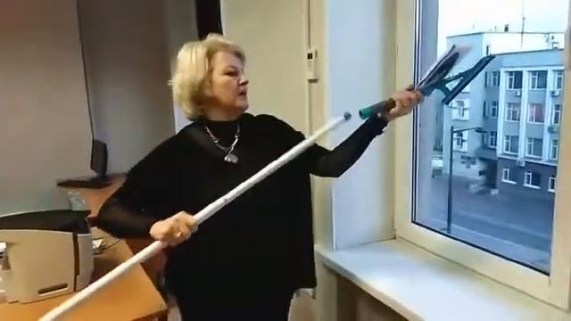 Скребок для чистки окон, зеркал. 2 в 1 от Smart Microfiber System смотреть онлайн