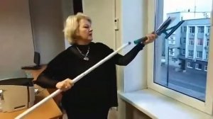 Скребок для чистки окон, зеркал. 2 в 1 от Smart Microfiber System