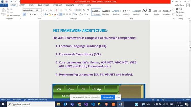 1.Dot NET Framework in Hindi смотреть онлайн