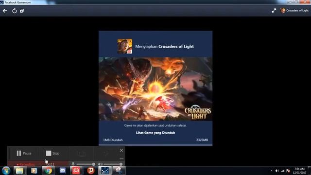 Problem : Download and Install Crusaders Of Light thru Gameroom, Always reset when it reach 310mb смотреть онлайн