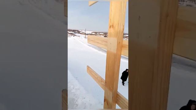 Ледовые горки. Красноярский край. Красота своими силами. Тигино. смотреть онлайн