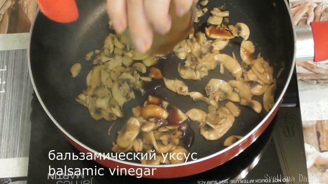 Грибы с чесноком и шпинатом   Mushrooms With Garlic And Spinach