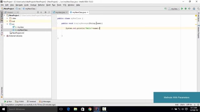 Methods With Parameters(JAVA PROGRAMMING) смотреть онлайн