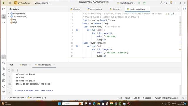 PART 3 : MULTI THREADING IN PYTHON смотреть онлайн