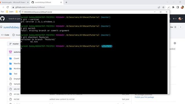 Why Git Switch Command is Not Working? | Git Switch - Not a Git Command | Git Checkout vs Switch смотреть онлайн