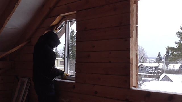 Монтаж окон ПВХ в дом из бруса смотреть онлайн