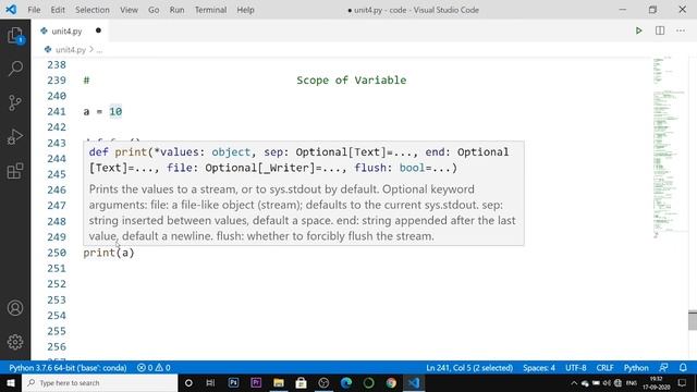 Scope of Variable in Python ? | #83 Python Training in Hindi | Python Tutorial for Beginners смотреть онлайн