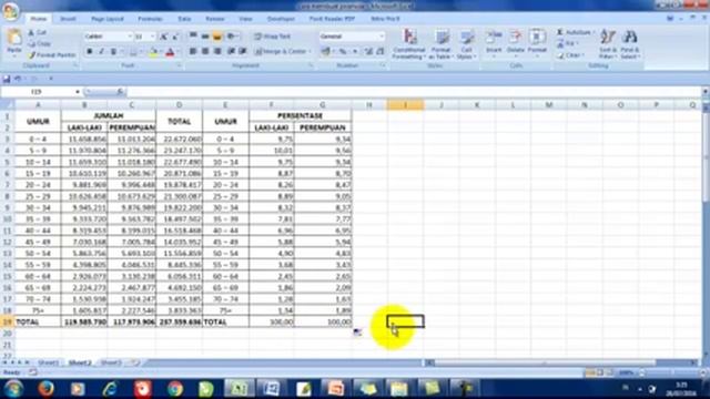 CARA MEMBUAT PIRAMIDA PENDUDUK DENGAN EXCEL (Gratis Download File Excel) смотреть онлайн