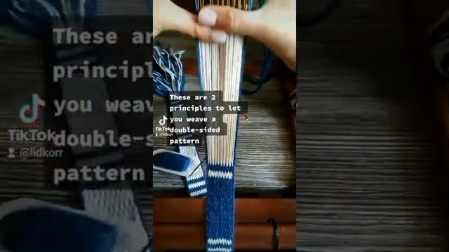 Ткачество двустороннего узора (краткий вариант) смотреть онлайн