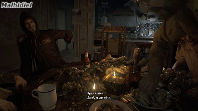 Resident Evil 7 Biohazard Эвелин и знакомство с семейкой #2/Malhidiel смотреть онлайн