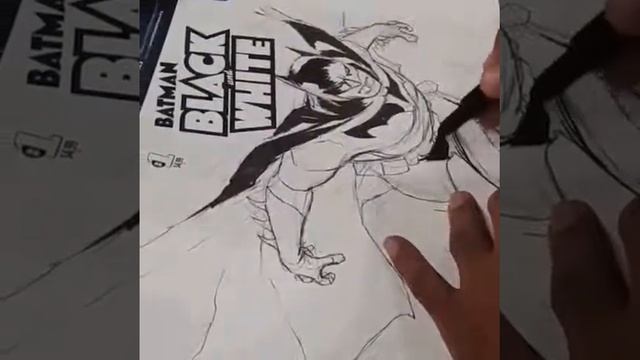 Batman time laps blank cover sketch смотреть онлайн