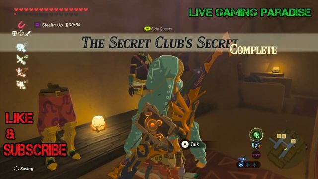 Breath of the Wild | The Secret Club's Secret [Main] Side Mission смотреть онлайн