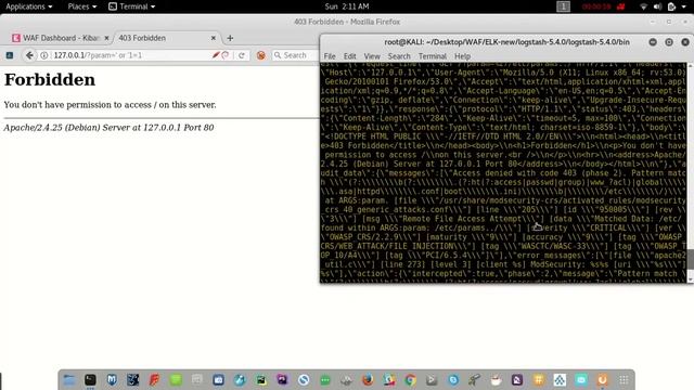 Modsecurity WAF Dashboard With ELK Stack