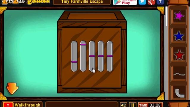 Tiny Farmville Escape | zoozoo games walkthrough | Escapegamesnew смотреть онлайн