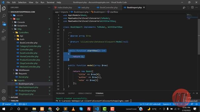 (01) Part-2 Laravel Excel Library | Upload Excel files in Laravel | Maatwebsite | Maatwebsite Excel смотреть онлайн