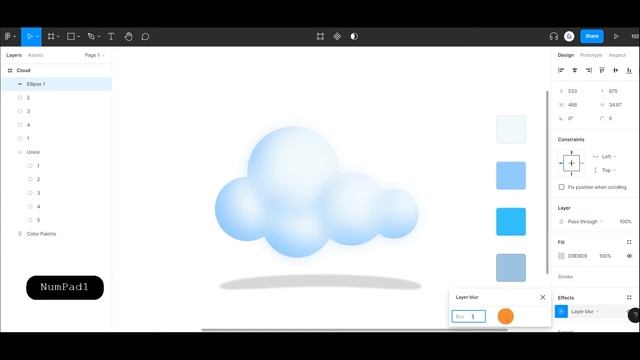 Create a Cloud in Figma, in 5 mins ☁ смотреть онлайн
