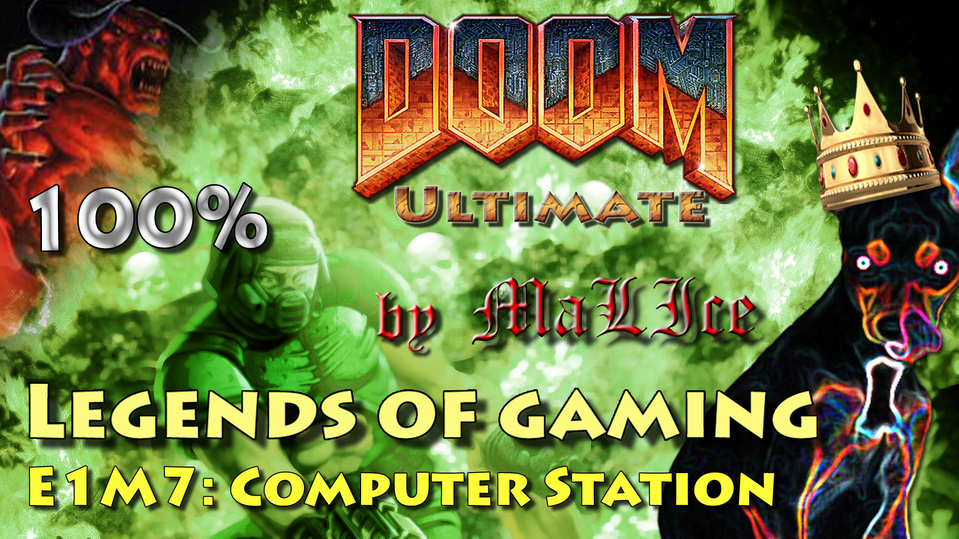 Doom Ultimate (100%) - E1M7: Computer Station