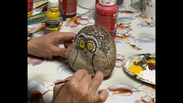 Мастер-класс "Рисуем на камне: Совенок" смотреть онлайн