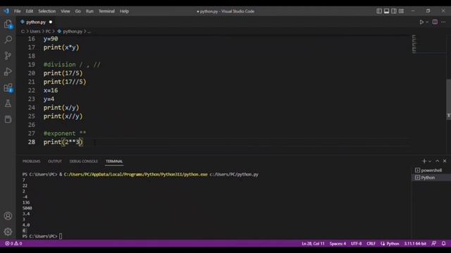 Python Arithmetic Operator | Unlock the Power of Math in Your Code | Python for Beginners смотреть онлайн