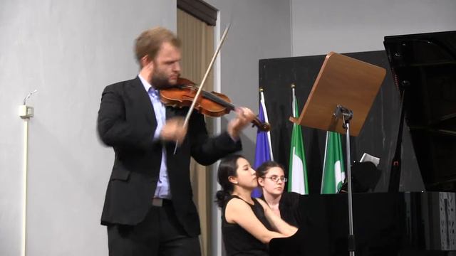 8 July 2015 - 21.15 - M. Weinberg: Sonata N. 5 - Joshua Peters, Violino;  Jihye Son, Pianoforte