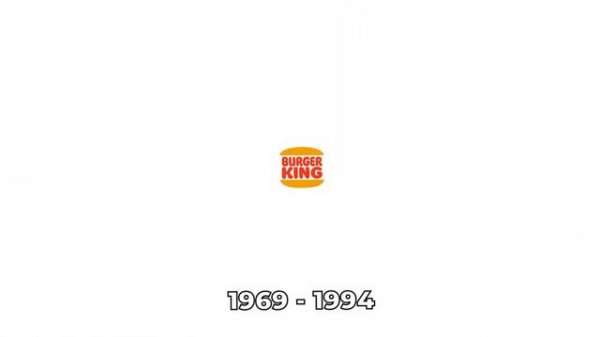 Burger King logo evolution 1953 - 2022