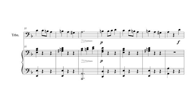 Косенко В. - "Скерцино", для тромбона з фортепіано Trombone Solo play along смотреть онлайн