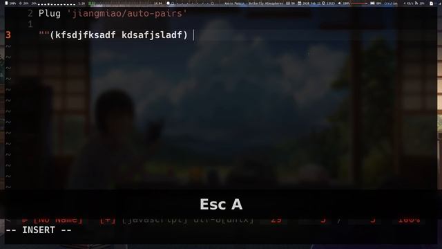 auto pairs: An efficient way to insert/delete brackets, parens, quotes смотреть онлайн