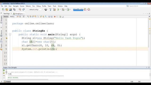 Java String getChars() method | Java String getChars() with examples смотреть онлайн