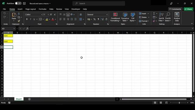 How to record a macro in Microsoft Excel | How to save a macro enabled file | Learn in 5 Minutes смотреть онлайн
