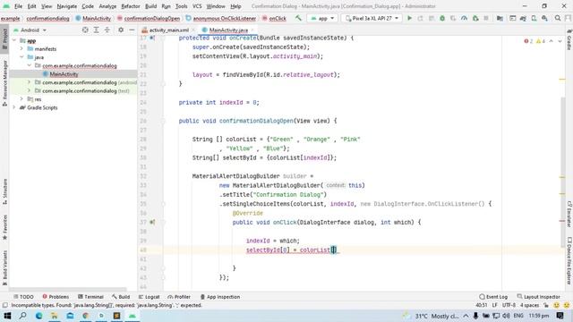 Material Design Confirmation Dialog in ? Android ? Studio With Java смотреть онлайн