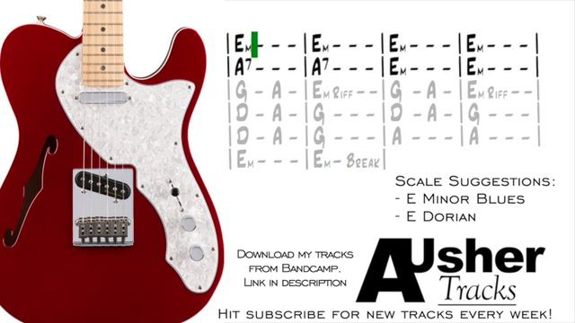 Groovin' Funk Jam in the key of E minor | Guitar Backing Track смотреть онлайн
