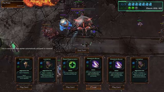 Starcraft 2 Battlefront Card Game LotV Zerg Tripple Leviathan with Zombies смотреть онлайн