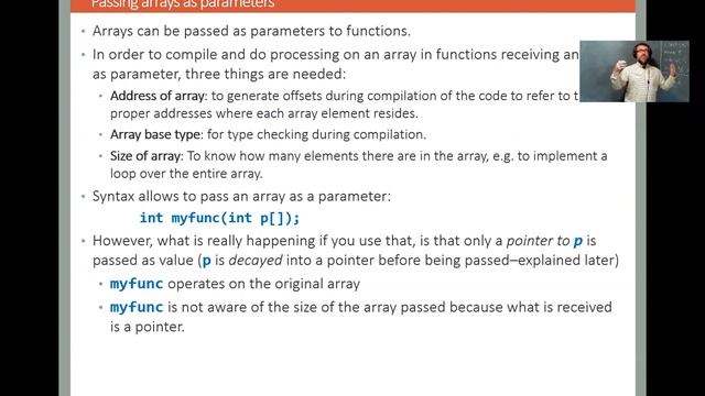COMP345 - Advanced Program Design with C++ - slide set 5 - part 1 of 2 - arrays смотреть онлайн