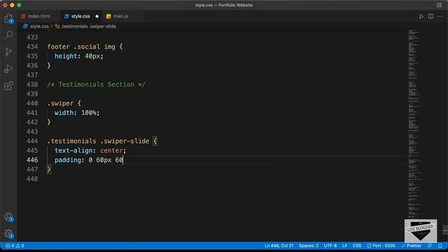 How To Design A Responsive Portfolio Website Using HTML, CSS & JavaScript [Part 9] смотреть онлайн