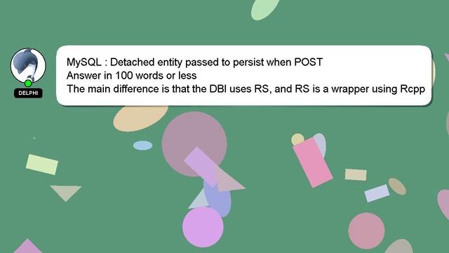 MySQL : Detached entity passed to persist when POST смотреть онлайн