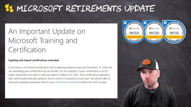 Microsoft Certification Retirements (UPDATE) смотреть онлайн