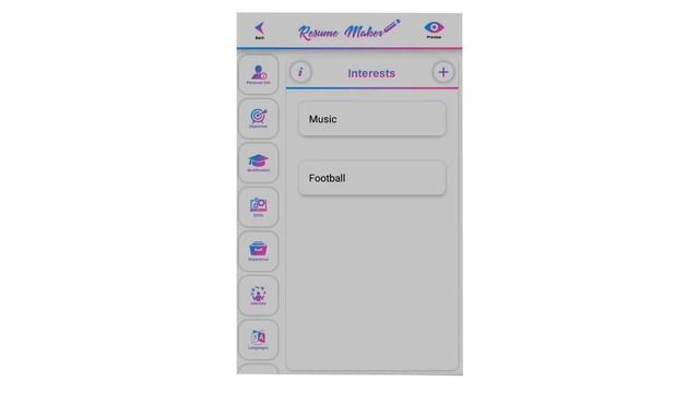 How to write interest for resume in Free Resume Maker app #6 | how to make cv in mobile смотреть онлайн