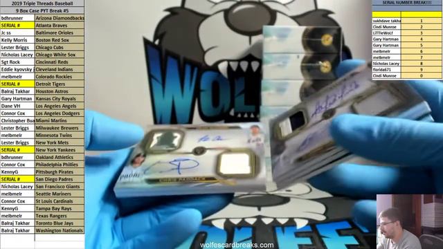 2019 Topps Triple Threads Baseball 9 Box Case PYT Break #5 смотреть онлайн