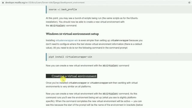 Make 1st Django site in minutes #03 Setting up a Django development environment Python virtual envi смотреть онлайн